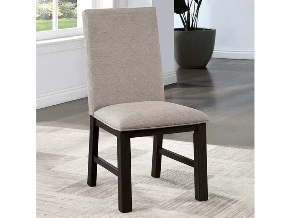 Umbria Antique Black & Gray Dining Chair (Set of 2)