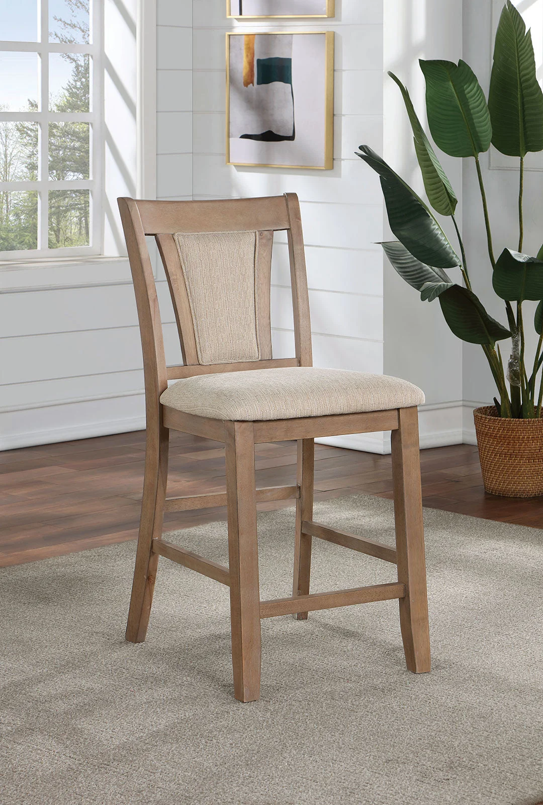Upminster Natural Tone/Beige 7 Pc. Counter Height Table Set - Image 4