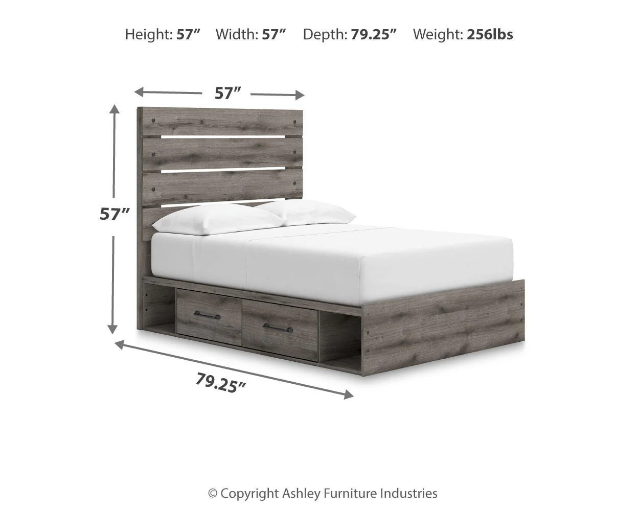 Urbanoore Panel Bed with Storage - Image 8