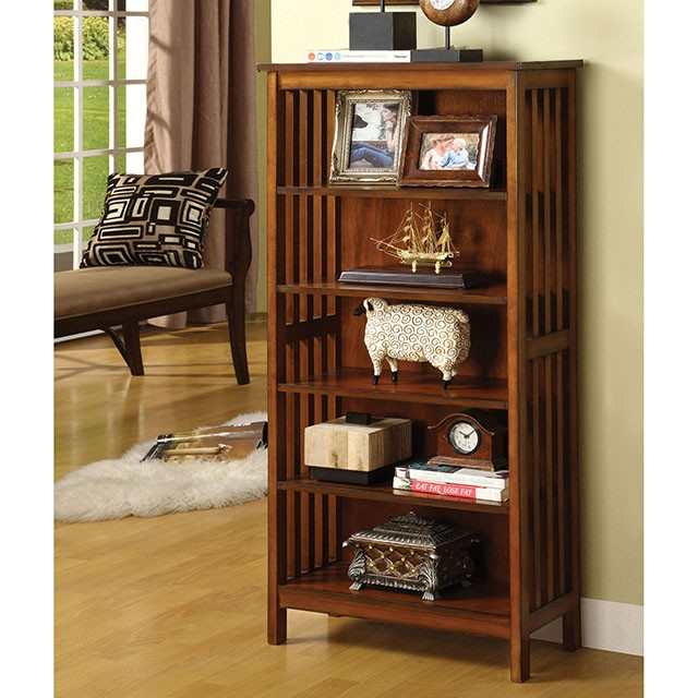 Valencia Antique Oak Media Shelf - Image 2