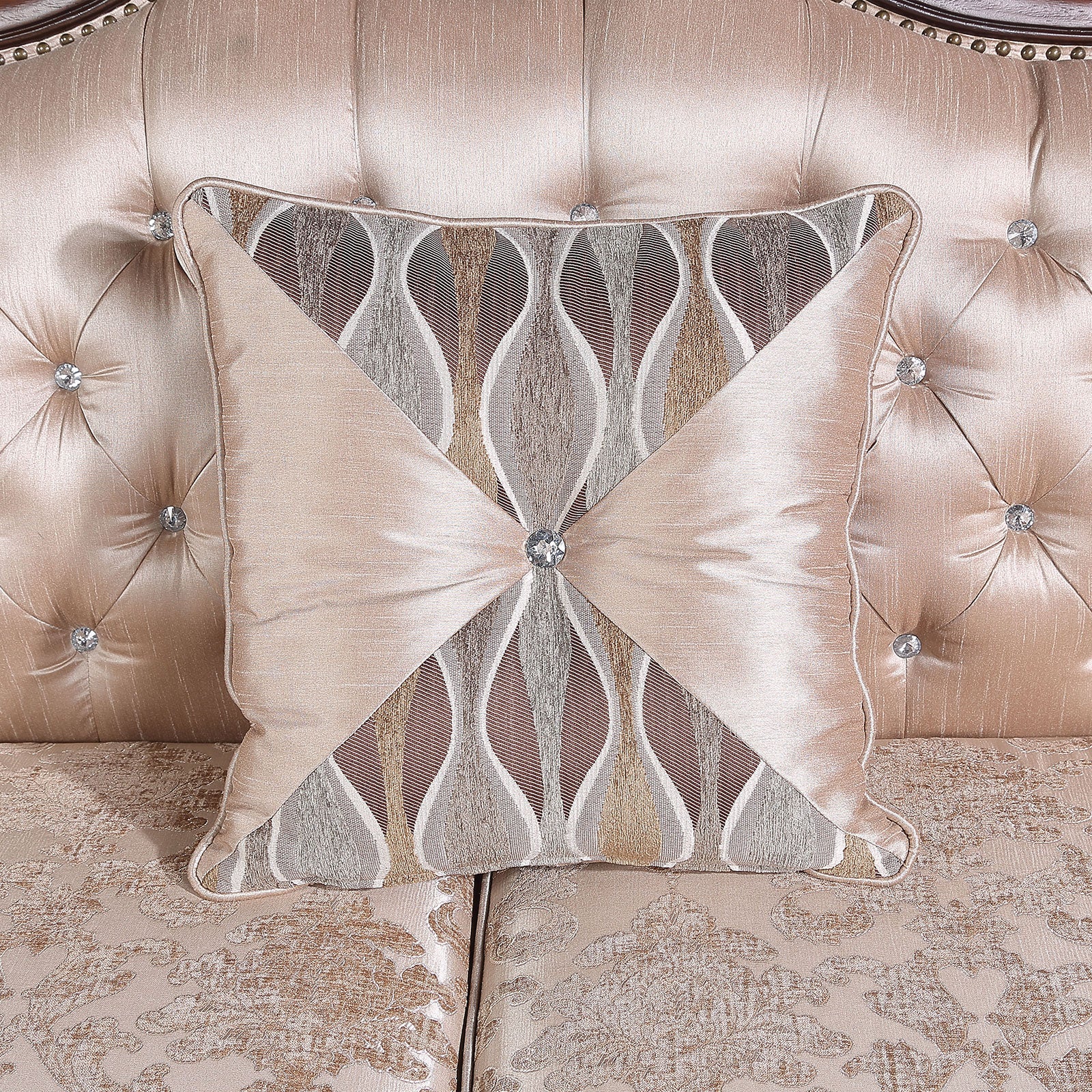 Veracruz Dark Cherry/Light Brown Loveseat - Image 7