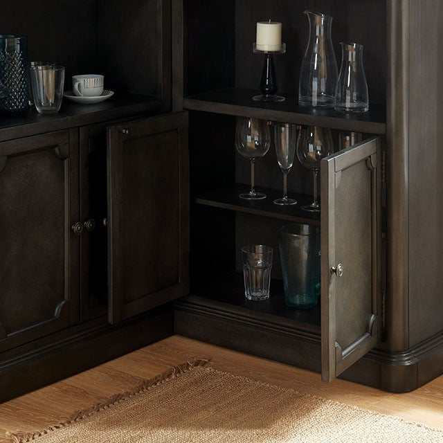 Voltaire Gray Curio Cabinet - Image 3