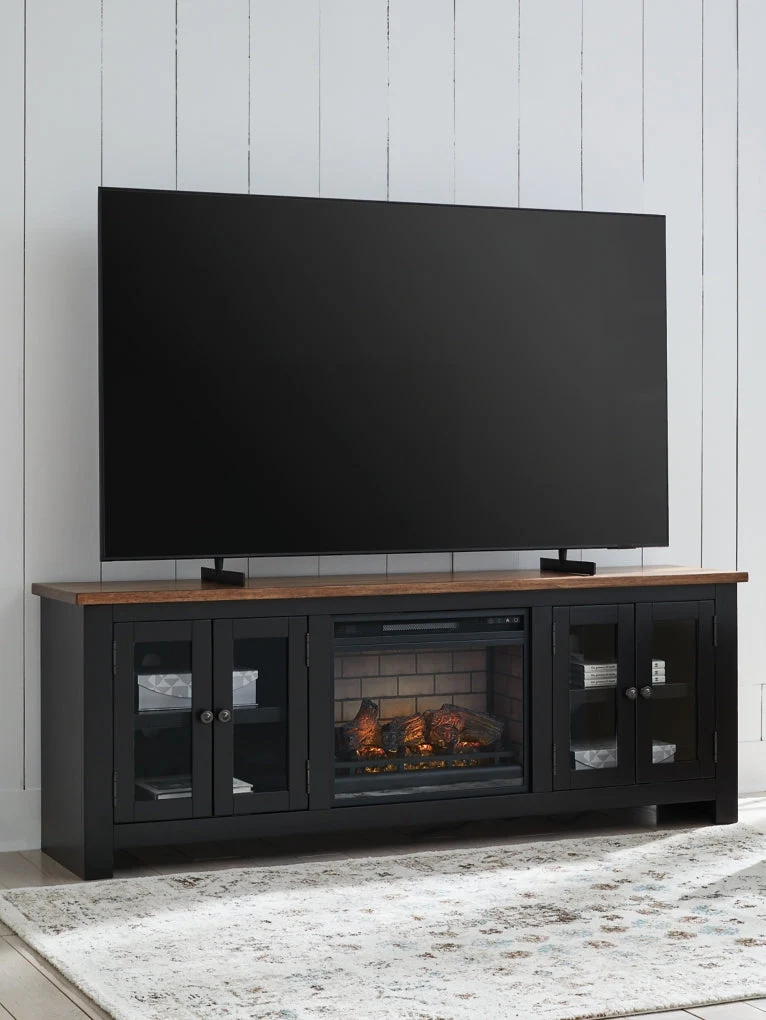 Wildenauer 76" TV Stand with Electric Fireplace - Image 4