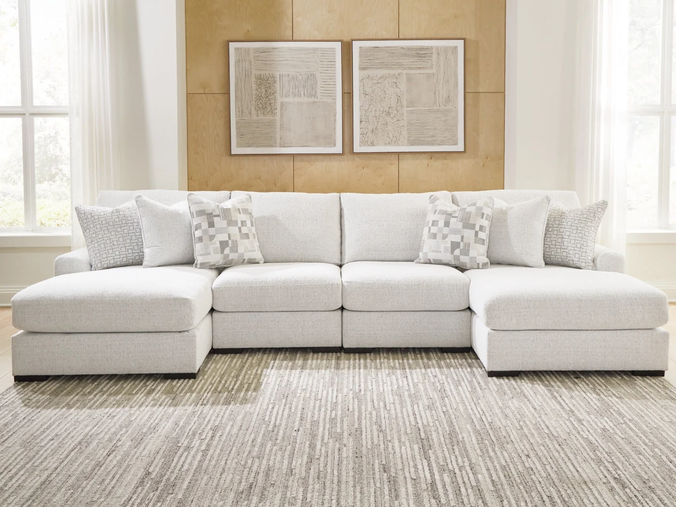 Wynncroft Manor 4-Piece Double Chaise Sectional - Image 2